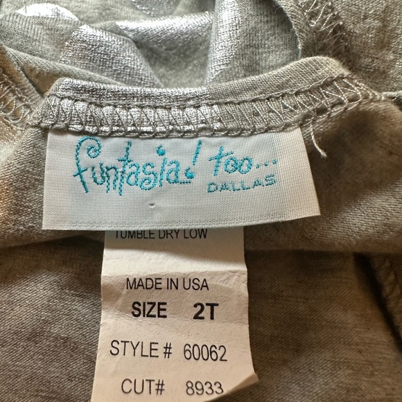 Funtasia Too silver polka dot dress sz 2T - Picture 5 of 5